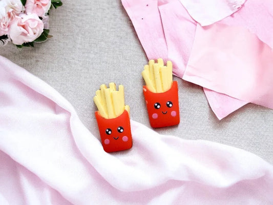 Resin earrings | Fries | French | Kawaii