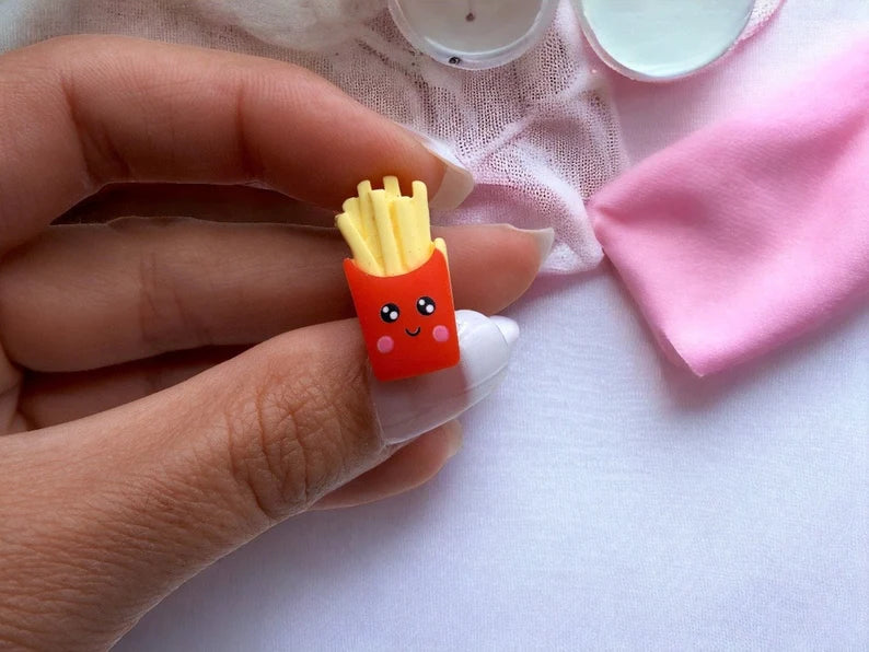 Resin earrings | Fries | French | Kawaii