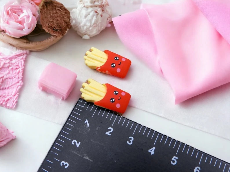 Resin earrings | Fries | French | Kawaii