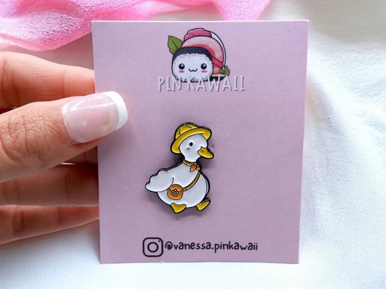 Pin's Broche Email | Canard | Mignon | Kawaii | Fun | Humour