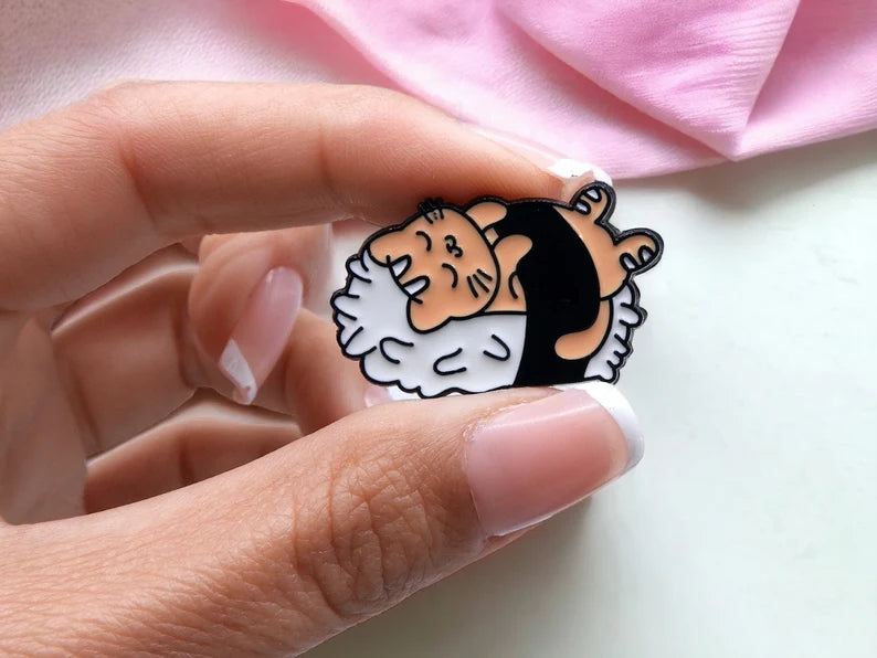 Pin's Broche Email | Chats Sushi | Sushi de Chaton | Kawaii | Fun | Humour