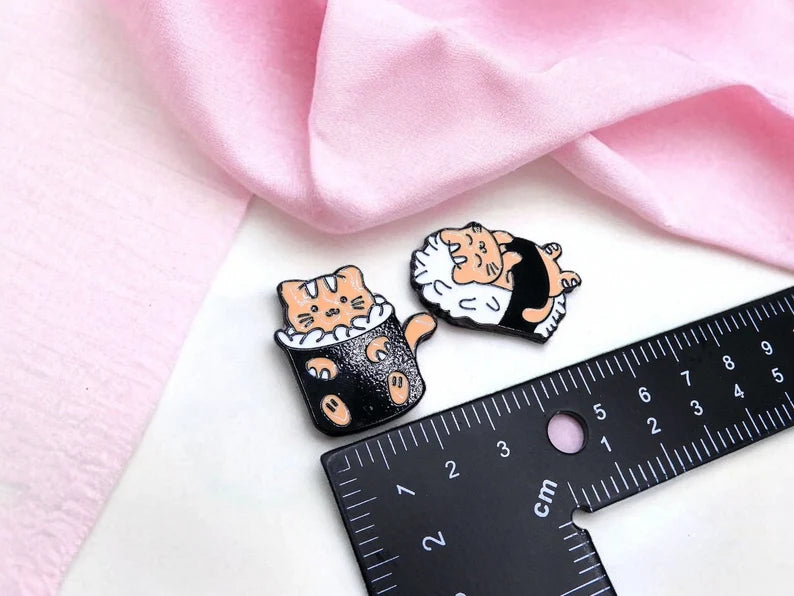 Pin's Broche Email | Chats Sushi | Sushi de Chaton | Kawaii | Fun | Humour