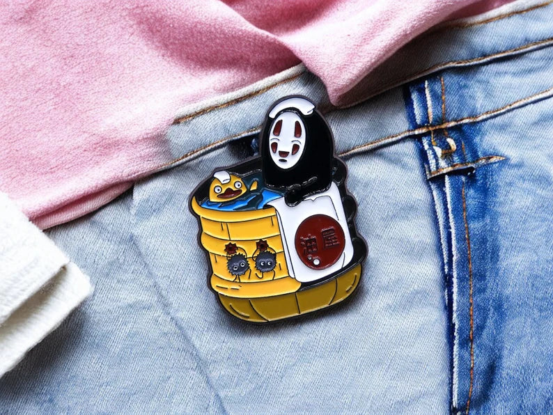 Email Brooch Pin | Totoro | Faceless Man | Spirited Away | Kawaii | Cute