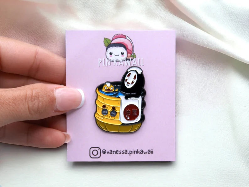 Email Brooch Pin | Totoro | Faceless Man | Spirited Away | Kawaii | Cute