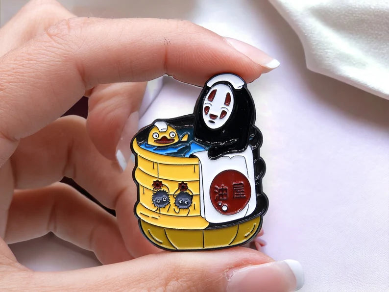 Email Brooch Pin | Totoro | Faceless Man | Spirited Away | Kawaii | Cute