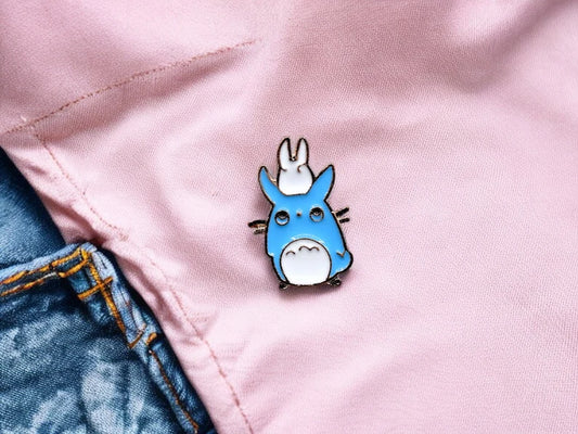 Email Brooch Pin | Totoro | Noiraudes | Blue and White | Totoro | Kawaii | Cute