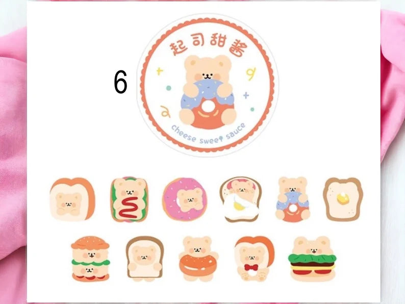 Rouleaux de Mini Stickers | Autocollants | Animaux Mignons | Autocollants Mignon | Kawaii