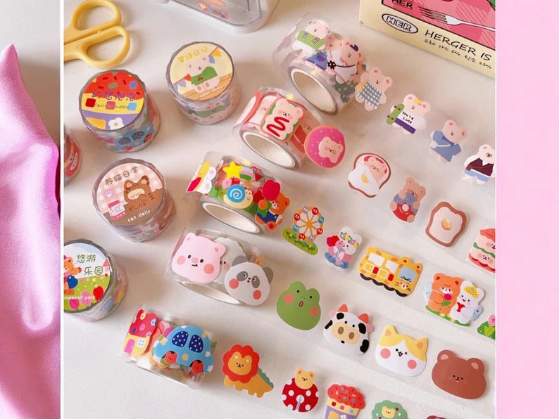 Rolls of Mini Stickers | Stickers | Cute Animals | Cute Stickers | Kawaii