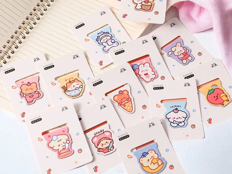 Marque Page Magnétique | Bookmark | Double Page | Animaux | Mignons | Kawaii