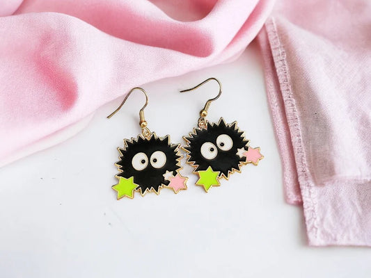 Boucles Oreilles | Pendants d'Oreilles |  Totoro | Noiraudes | Mon Voisin Totoro | Kawaii | Mignon