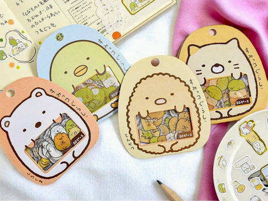 Ensemble de Mini Stickers | Autocollants | Pvc | Animaux Mignons | Boite Surprise Autocollants Transparent Mignon | Kawaii