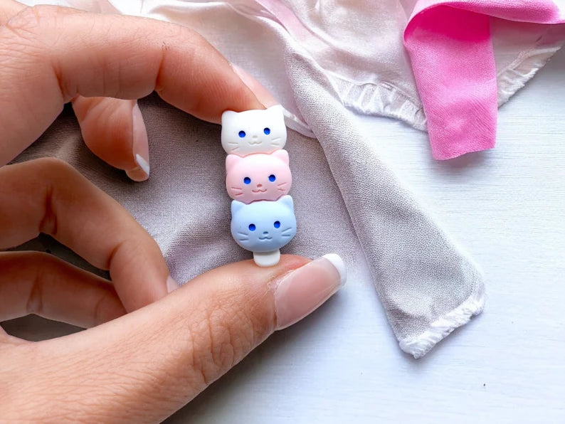 Pin Brooch | Ice Cream Cat | Cat Ice Cream Stacked | Popsicles | Animal Ice Cream | Kawaii