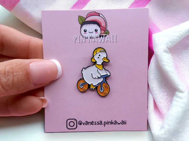 Pin's Broche Email | Canard | Mignon | Kawaii | Fun | Humour