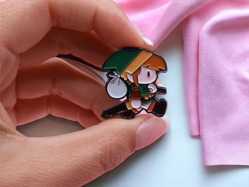 Pin's Broche Email | Jeu Vidéo Vintage | Zelda | Console Jeu | Kawaii | Mignon