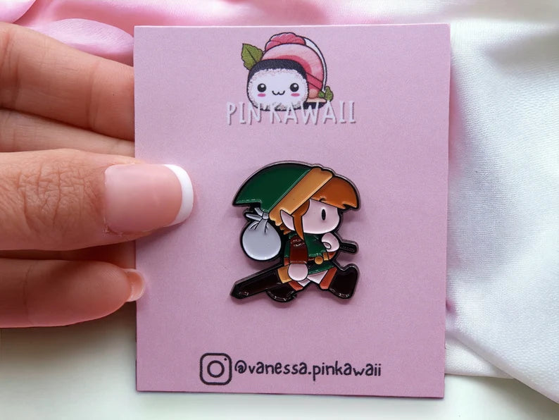 Pin's Broche Email | Jeu Vidéo Vintage | Zelda | Console Jeu | Kawaii | Mignon