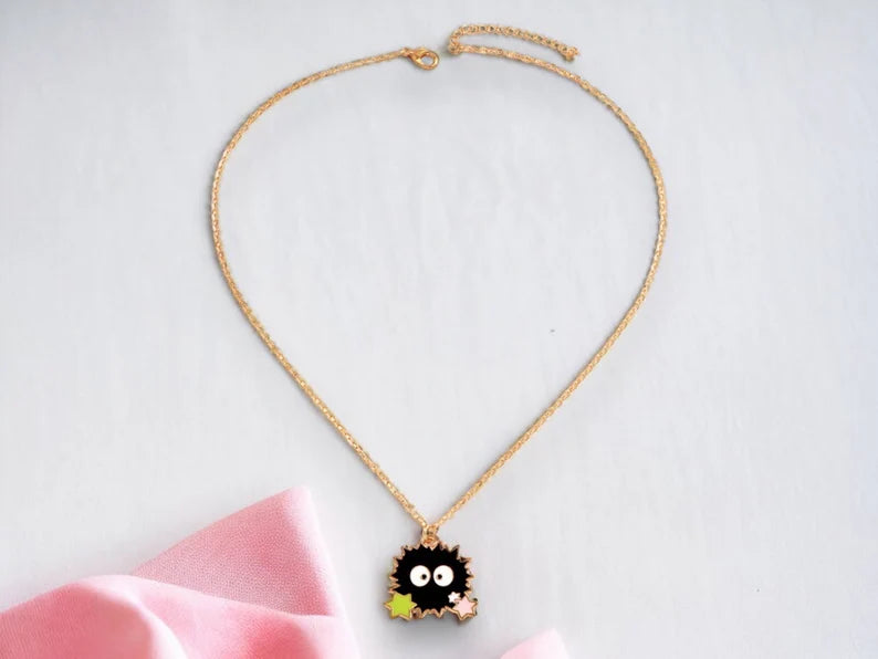 Collier Chaine Pendentif |  Totoro | Noiraudes | Mon Voisin Totoro | Kawaii | Mignon