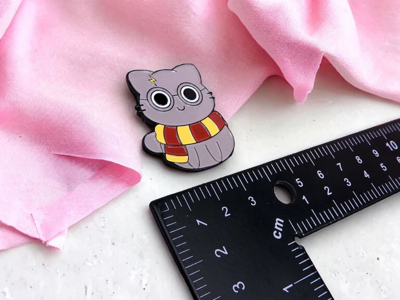 Email Brooch Pin | Harry Potter Kawaii Cat | Humor | Kawaii | Cute