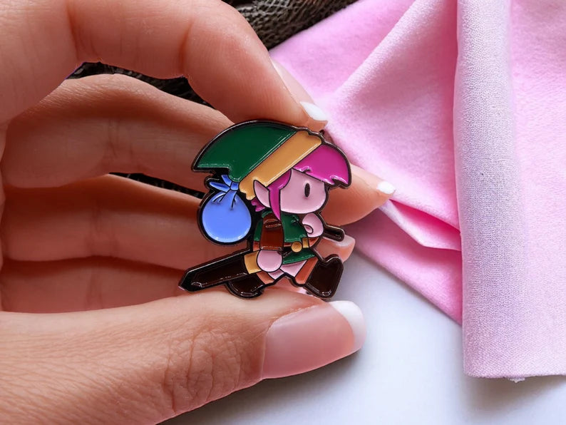 Pin's Broche Email | Jeu Vidéo Vintage | Zelda | Console Jeu | Kawaii | Mignon