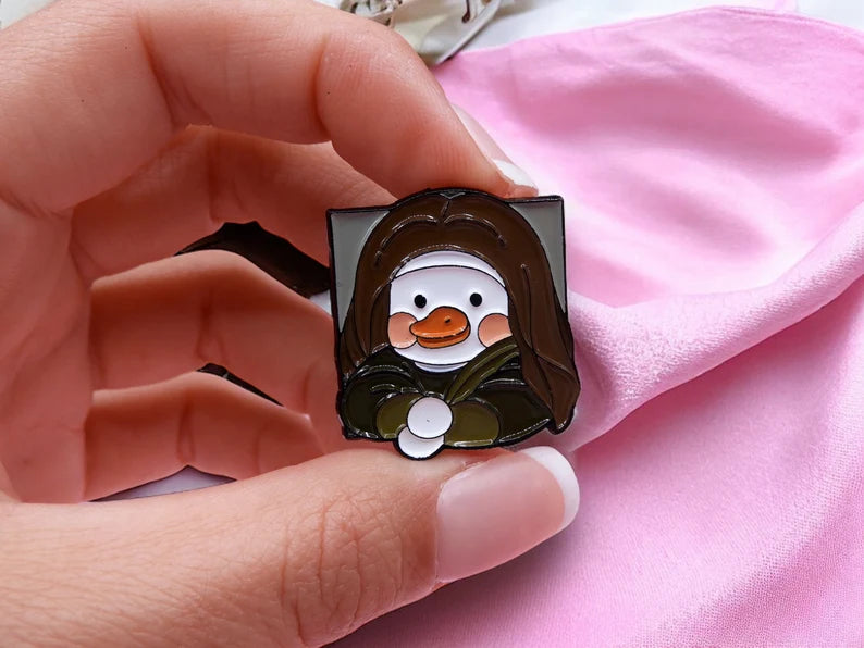 Pin's Broche Email | Canards Kawaii | Tableaux Célèbres Caricature | Kawaii | Fun | Humour