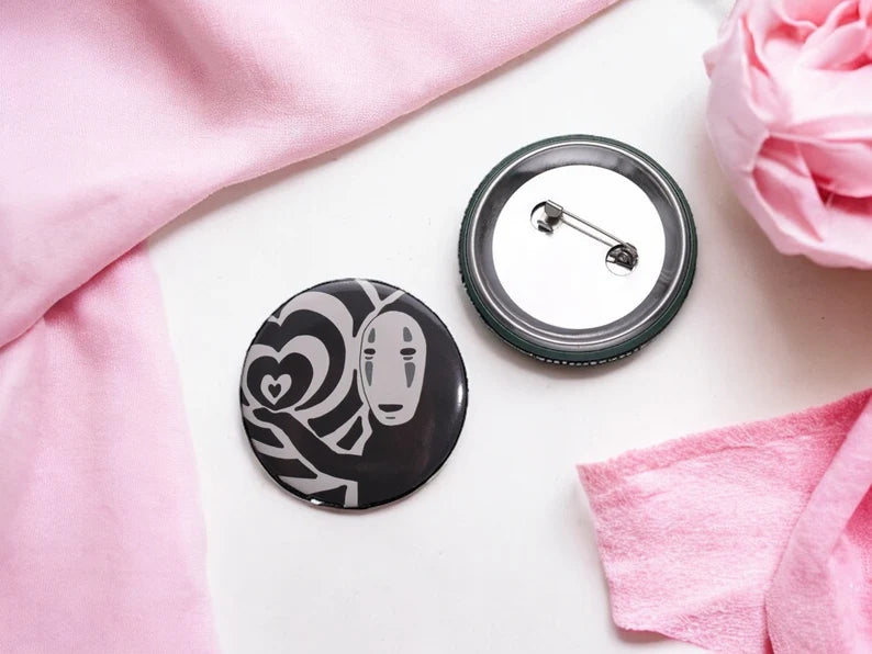 Badge Brooch Email | Totoro | Faceless Man | Spirited Away | Kawaii | Cute