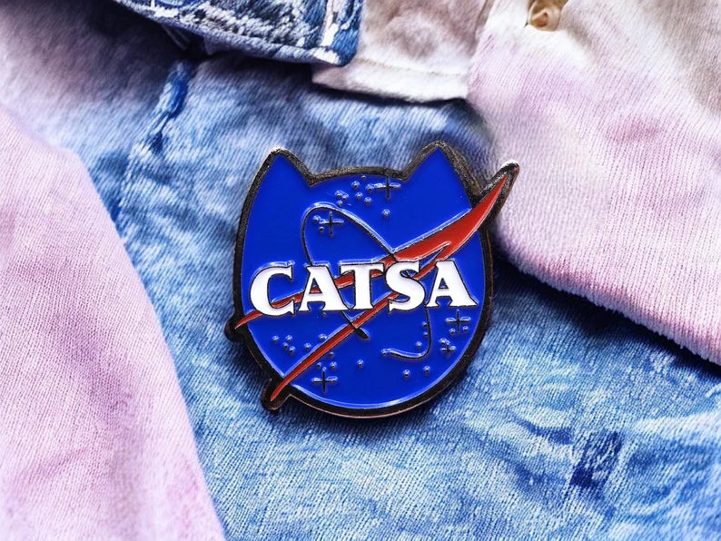 Pin's Broche Email |  Catsa | Chat Nasa | Astronaute | Kawaii | Fun