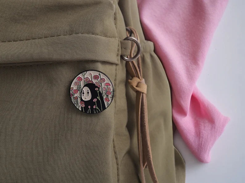 Email Brooch Pin | Totoro | Faceless Man | Spirited Away | Kawaii | Cute