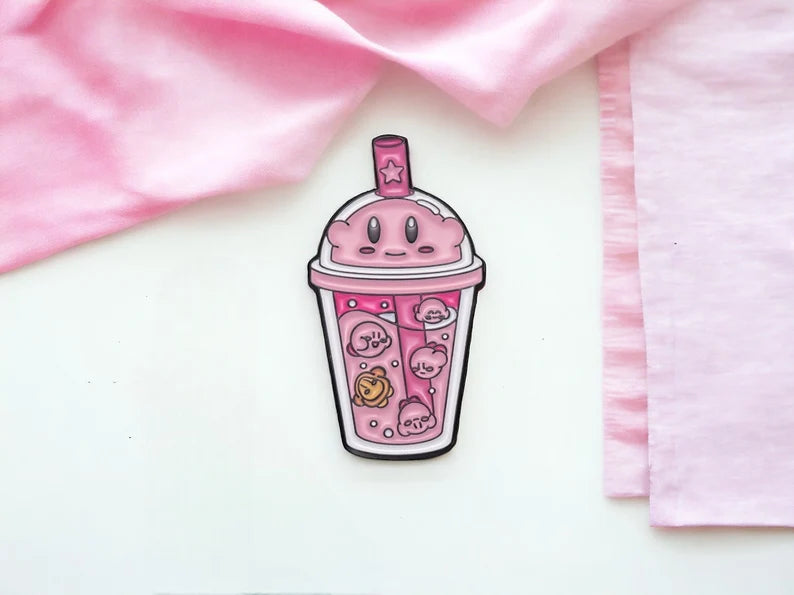 Pin's Broche Email | Smootie Mignon Dessin Animé | Sirop | Kawaii | Fun | Humour