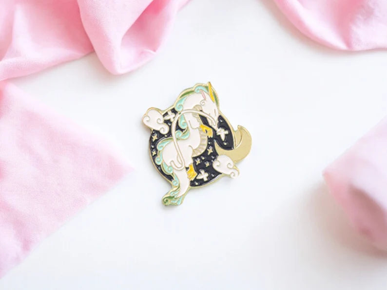 Email Brooch Pin | Spirited Away | Spirited Away Dragon | Kawaii | Cute