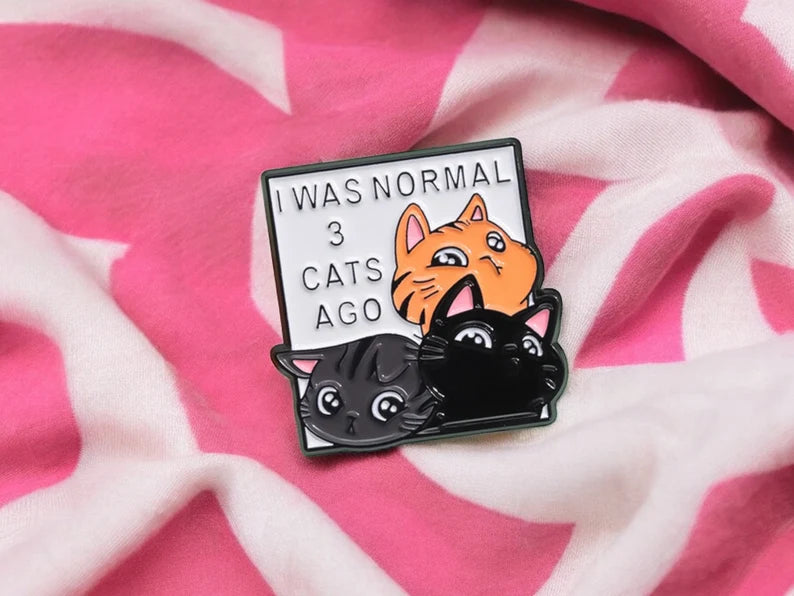 Pin's Broche Email | Pile de Chats | Calins de Chat | Mignon | Kawaii Dessin Animé