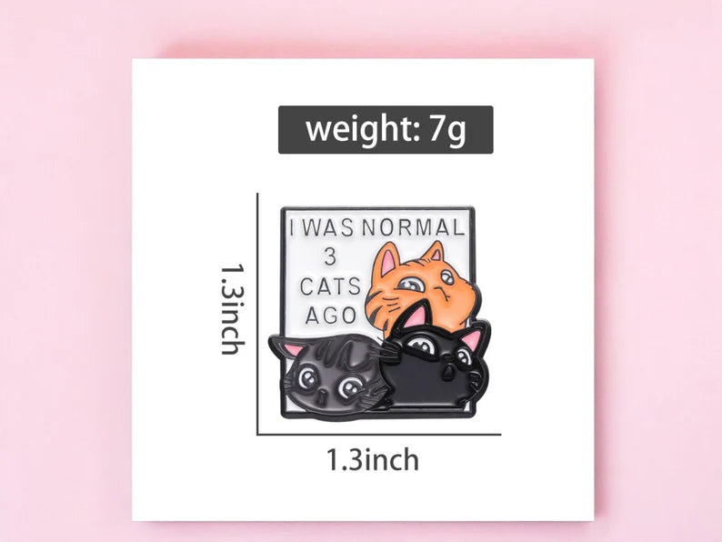 Pin's Broche Email | Pile de Chats | Calins de Chat | Mignon | Kawaii Dessin Animé