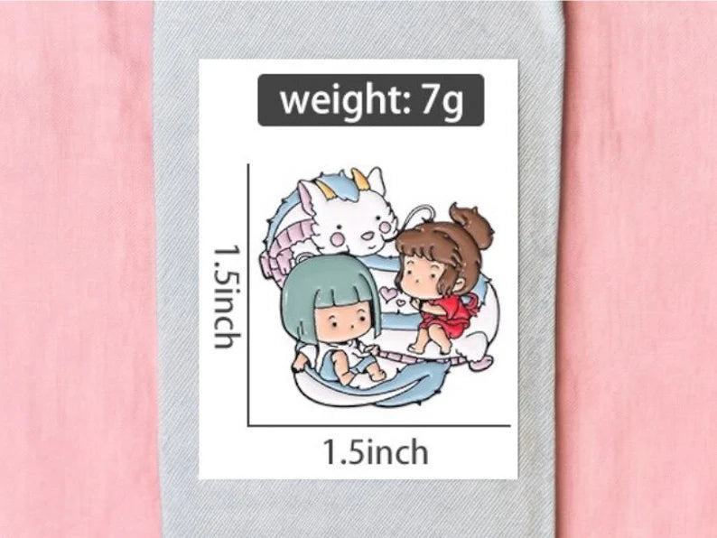 Pin's Broche Email | Voyage Chihiro | Spirited Away Dragon | Kawaii | Mignon