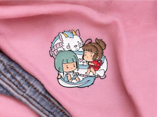 Pin's Broche Email | Voyage Chihiro | Spirited Away Dragon | Kawaii | Mignon