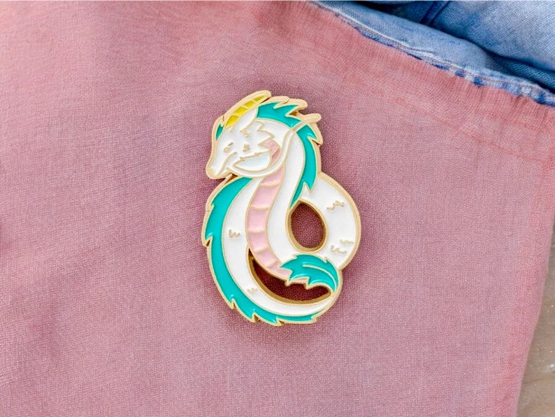 Email Brooch Pin | Spirited Away | Spirited Away Dragon | Kawaii | Cute