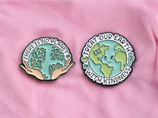 Email Brooch Pin | Save the Earth | Save Planet | Deforestation | Kawaii | Fun | Humor