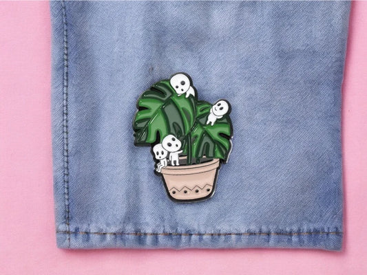 Pin's Broche Email |  Princesse Mononoké | Kodama | Esprit de la Forêt | Kawaii | Mignon