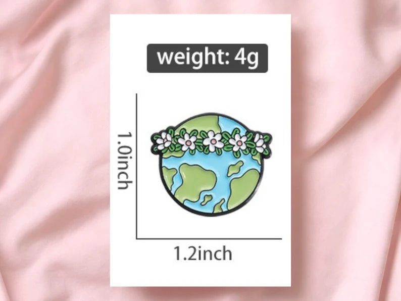 Email Brooch Pin | Save the Earth | Save Planet | Deforestation | Kawaii | Fun | Humor