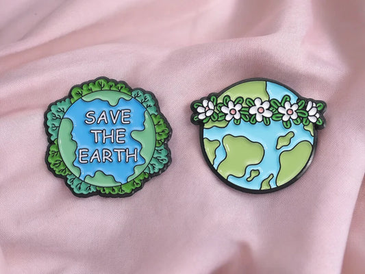 Email Brooch Pin | Save the Earth | Save Planet | Deforestation | Kawaii | Fun | Humor