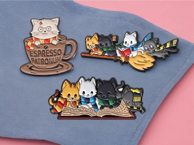 Pin's Broche Email | Harry Potter Kawaii Chat | Humour | Kawaii | Mignon