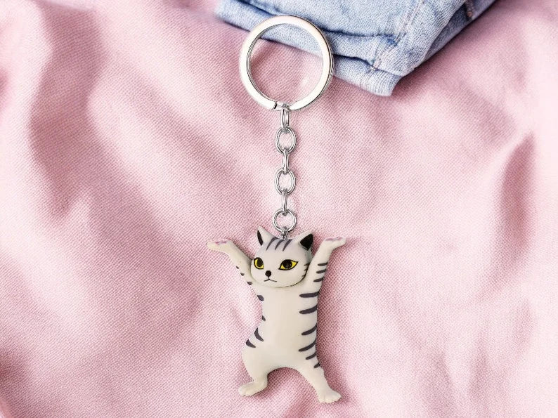 Resin Keychain | Cat | Cute | Comic Strip | Kawaii