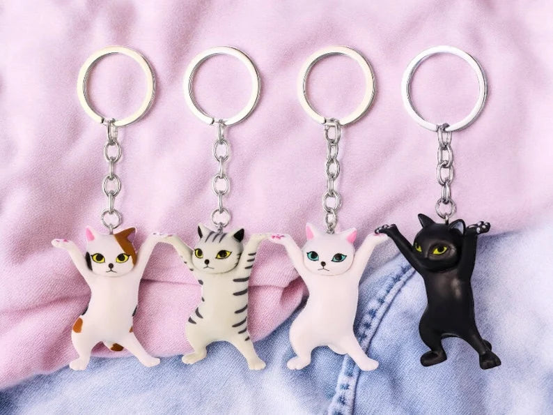 Resin Keychain | Cat | Cute | Comic Strip | Kawaii