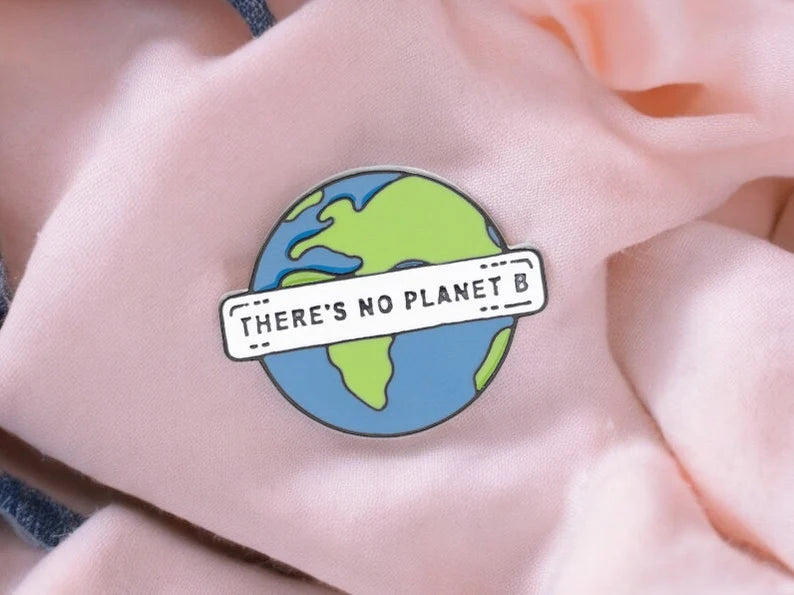 Pin's Broche Email | Save the Earth | Sauver Planète | Deforestation | Kawaii | Fun | Humour