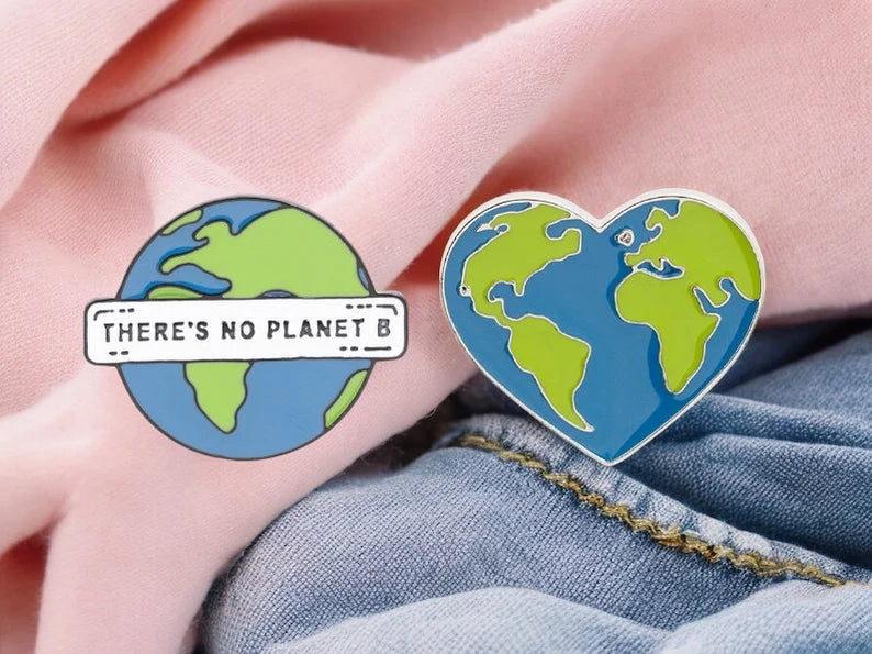 Email Brooch Pin | Save the Earth | Save Planet | Deforestation | Kawaii | Fun | Humor