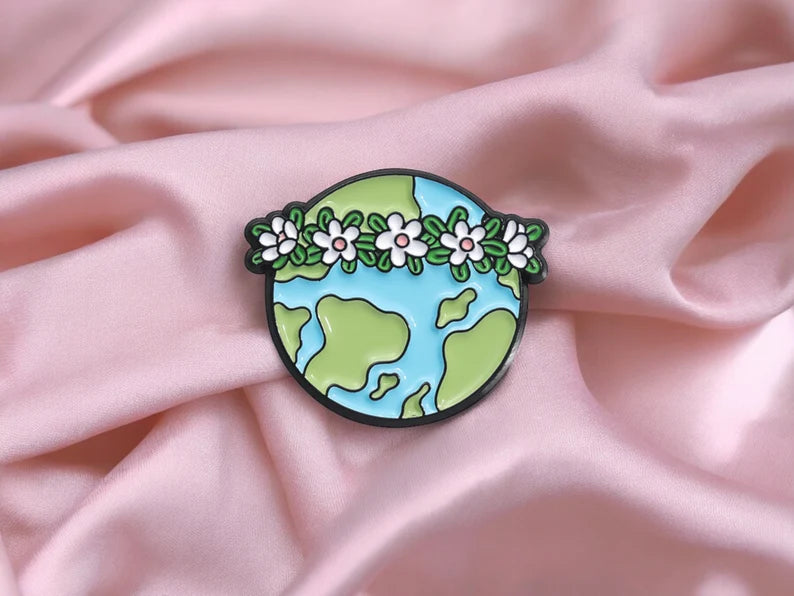 Email Brooch Pin | Save the Earth | Save Planet | Deforestation | Kawaii | Fun | Humor