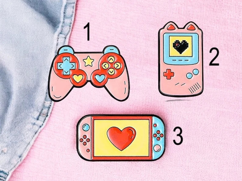 Pin's Broche Email | Manette Console Jeux | Jeux Video | Kawaii | Fun | Humour