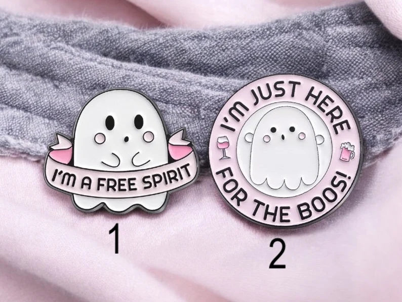 Email Brooch Pin | Baby Ghosts | Cute | Kawaii | Fun | Humor