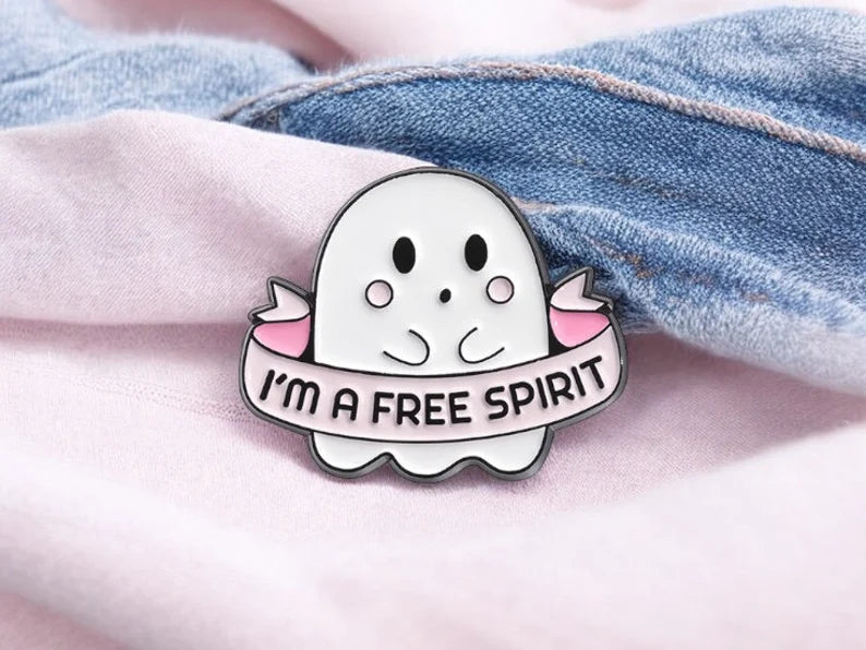 Email Brooch Pin | Baby Ghosts | Cute | Kawaii | Fun | Humor