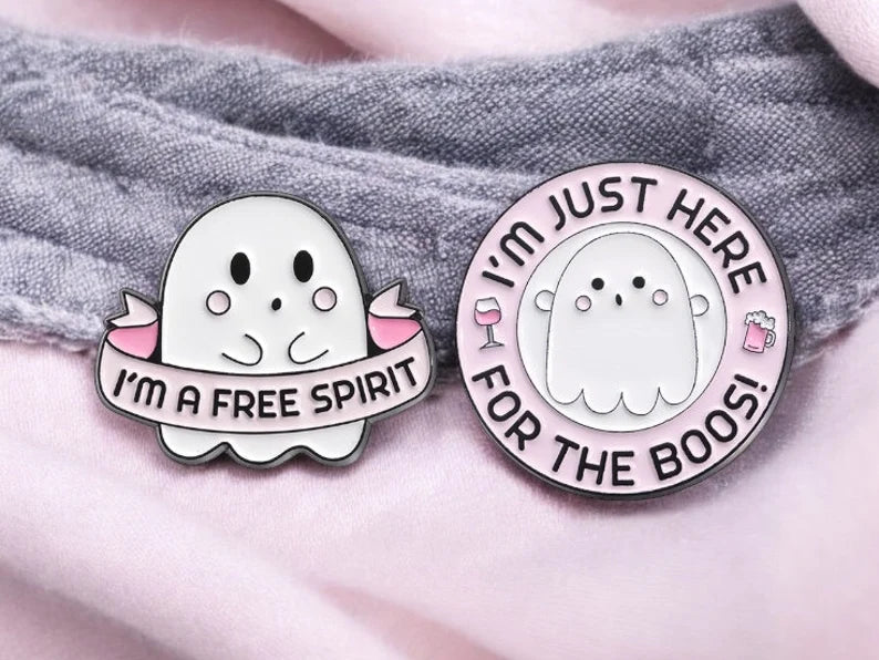 Email Brooch Pin | Baby Ghosts | Cute | Kawaii | Fun | Humor