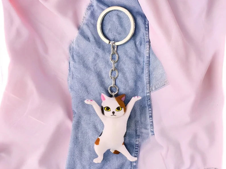 Resin Keychain | Cat | Cute | Comic Strip | Kawaii