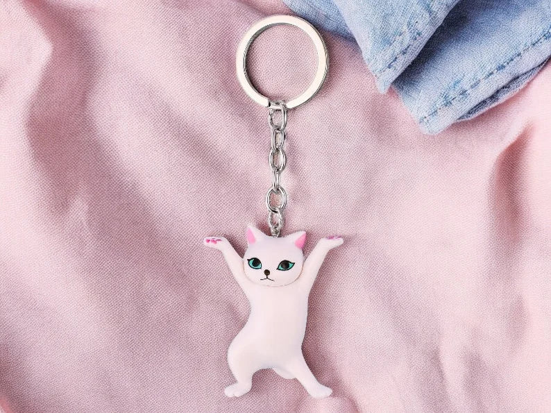 Resin Keychain | Cat | Cute | Comic Strip | Kawaii