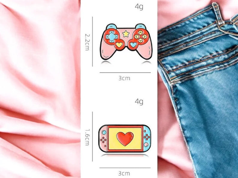 Pin's Broche Email | Manette Console Jeux | Jeux Video | Kawaii | Fun | Humour